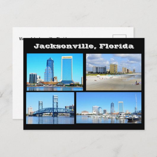 Aussicht auf Jacksonville. Florida Postcard Postkarte (Vorne/Hinten)
