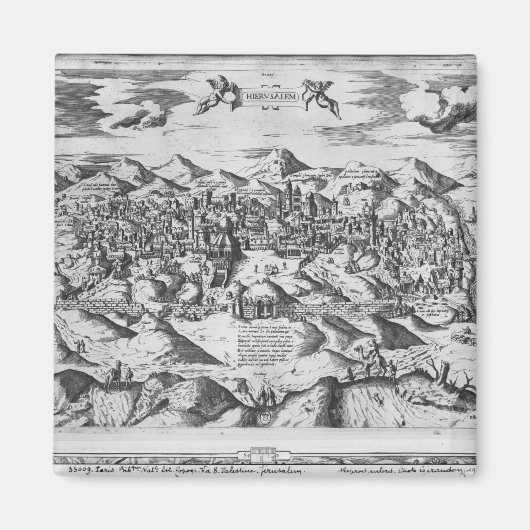 Aussicht auf Jerusalem, 1570 ? Magnet (Vorne)