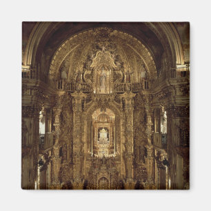 Aussicht auf Kapelle und hohe Altar Magnet