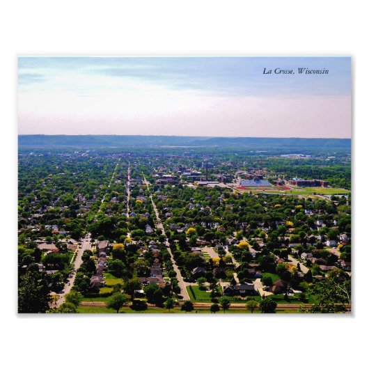 Aussicht auf La Crosse Fotodruck (Vorne)