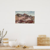 Aussicht auf Landung und Pavillon des Schiffes Poster (Küche)