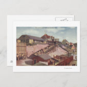 Aussicht auf Landung und Pavillon des Schiffes Postkarte (Vorne/Hinten)