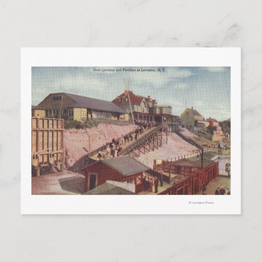 Aussicht auf Landung und Pavillon des Schiffes Postkarte (Vorderseite)