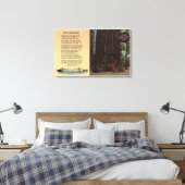 Aussicht auf Lanes - Redwood-Wohnung Leinwanddruck (Insitu (Schlafzimmer))