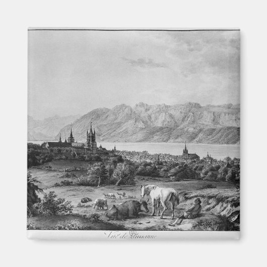 Aussicht auf Lausanne Magnet (Vorne)