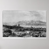 Aussicht auf Lausanne Poster (Vorne)