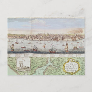 Aussicht auf Lissabon, 1755 Postkarte