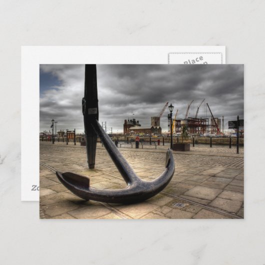 Aussicht auf Liverpool Postkarte (Vorne/Hinten)