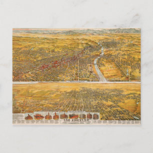Aussicht auf Los Angeles, 1894 Postkarte