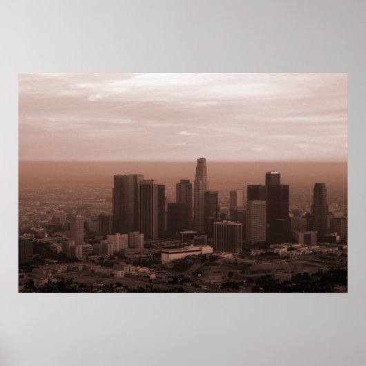 Aussicht auf Los Angeles Poster (Vorne)