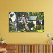 Aussicht auf Louisa May Alcott House Leinwanddruck (Insitu (Wohnzimmer))