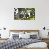 Aussicht auf Louisa May Alcott House Leinwanddruck (Insitu (Schlafzimmer))