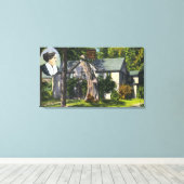 Aussicht auf Louisa May Alcott House Leinwanddruck (Insitu (Holzboden))