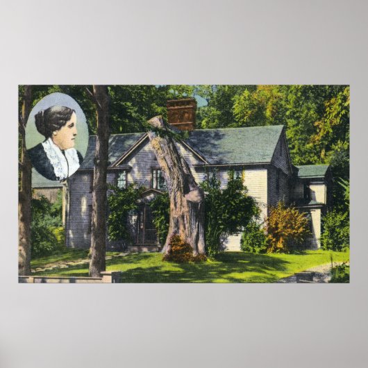 Aussicht auf Louisa May Alcott House Poster (Vorne)