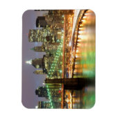 Aussicht auf Lower Manhattan und die Brooklyn Brid Magnet (Vertikal)