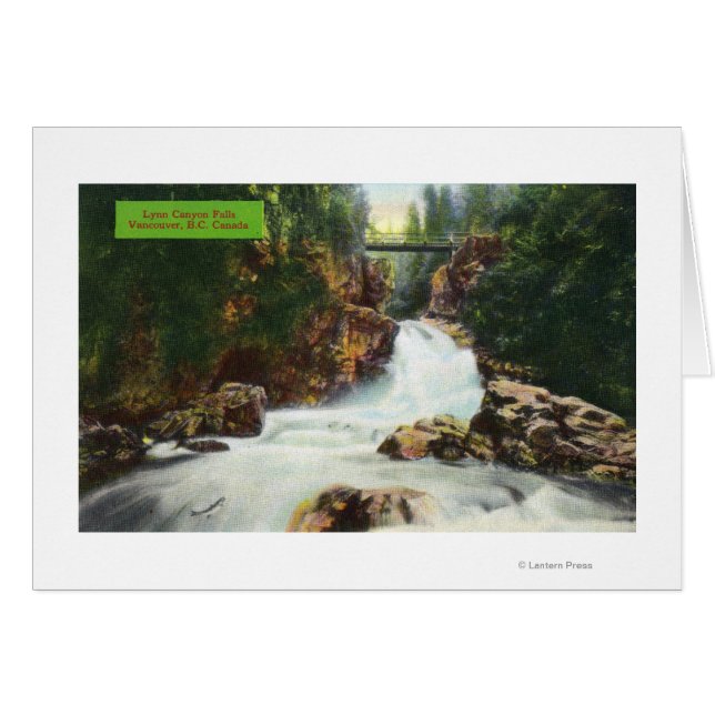Aussicht auf Lynn Canyon Falls (Vorderseite (Horizontal))
