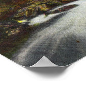 Aussicht auf Lynn Canyon Falls Poster (Ecke)