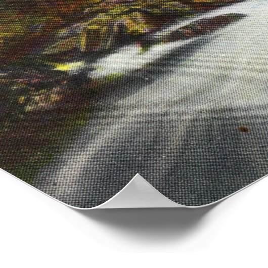 Aussicht auf Lynn Canyon Falls Poster (Ecke)