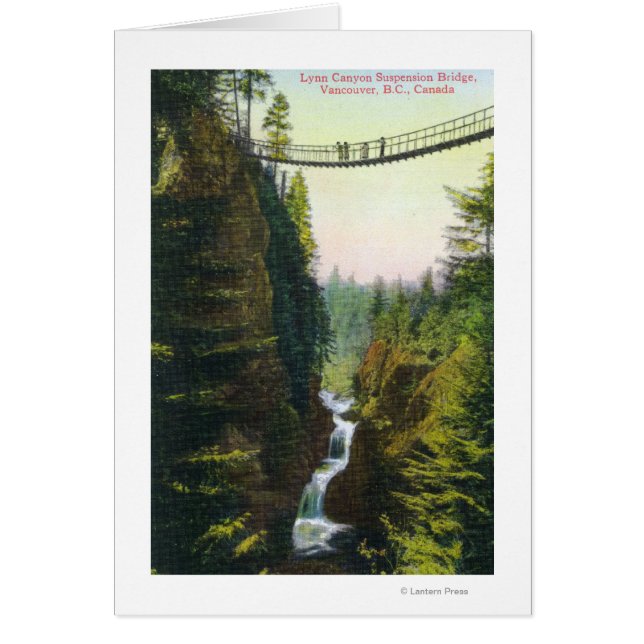 Aussicht auf Lynn Canyon Hängebrücke (Vorne)