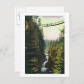 Aussicht auf Lynn Canyon Hängebrücke Postkarte (Vorne/Hinten)