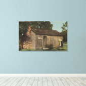 Aussicht auf Mark Twain Cabin auf dem Jackass Hill Leinwanddruck (Insitu (Holzboden))