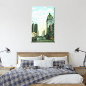 Aussicht auf Market St. bei 3. und Kearny Leinwanddruck (Insitu (Schlafzimmer))