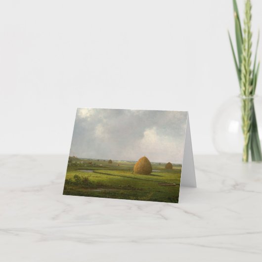 Aussicht auf Marshfield, 1876 von Martin Johnson H Dankeskarte (Vorderseite)