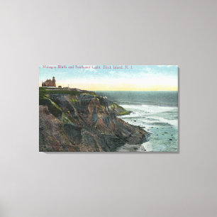 Aussicht auf Mohegan Bluffs und Südosten Leinwanddruck