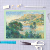 Aussicht auf Monte Carlo von Cap Martin, Renoir Seidenpapier (Handwerk)