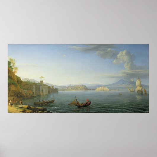 Aussicht auf Neapel, 1750 Poster (Vorne)