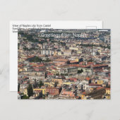 Aussicht auf Neapel, Italien Postkarte (Vorne/Hinten)