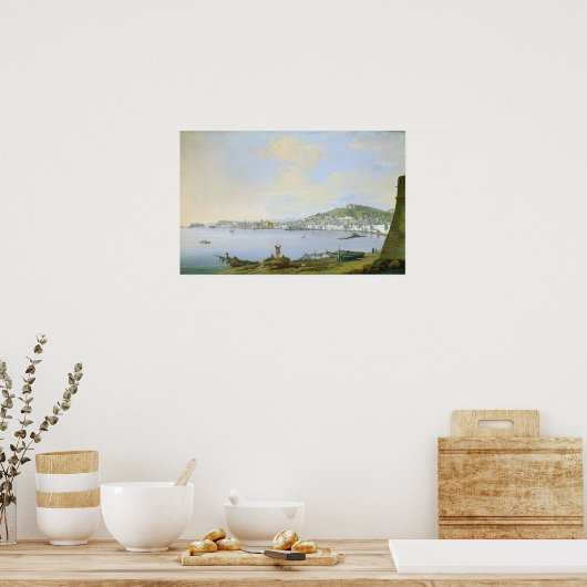 Aussicht auf Neapel Poster (Küche)