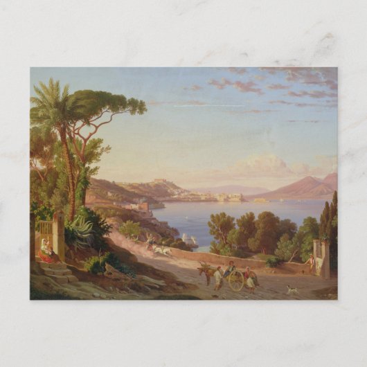 Aussicht auf Neapel Postkarte (Vorderseite)