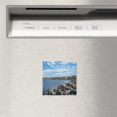 Aussicht auf Nesebur Stadt, Bulgarien Magnet (In Situ (Geschirrspüler))