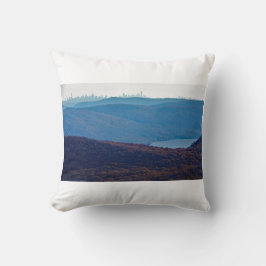 Aussicht auf New York City vom Mount Beacon Kissen