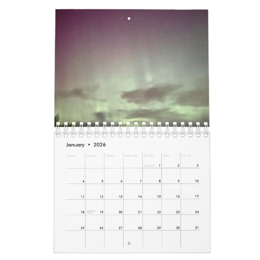 Aussicht auf Nordlichter / Zwei / Kalender (Jan 2026)