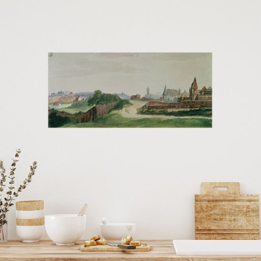 Aussicht auf Nürnberg, 1496-97 Poster (Küche)