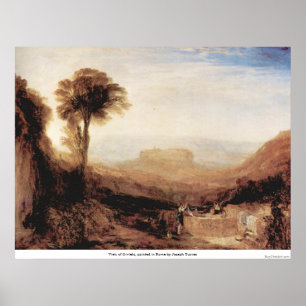 Aussicht auf Orvieto, in Rom von Joseph Turner gem Poster
