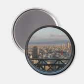 Aussicht auf Osaka Japan vom Umeda Sky Gebäude Magnet (Vorderseite/Rückseite)