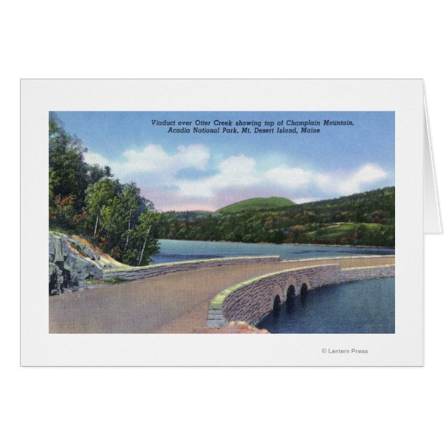 Aussicht auf Otter Creek Viadukt, Champlain Mt. (Vorderseite (Horizontal))