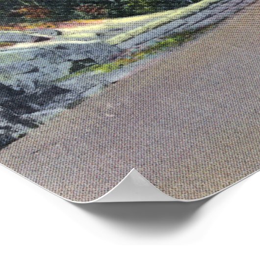 Aussicht auf Otter Creek Viadukt, Champlain Mt. Poster (Ecke)