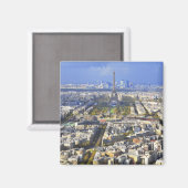 Aussicht auf Paris mit Eiffelturm und La Defense Magnet (Vorderseite/Rückseite)