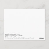 Aussicht auf Paris mit Gargoyle Notre Dame De Pari Postkarte (Rückseite)