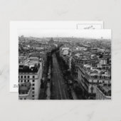 Aussicht auf Paris Postkarte (Vorne/Hinten)