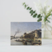 Aussicht auf Paris, Seine oder Estacade, 1853 Postkarte (Stehend Vorderseite)
