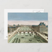 Aussicht auf Paris vom Pont Royal Postkarte (Vorne/Hinten)