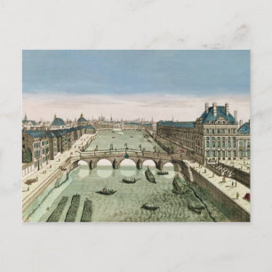 Aussicht auf Paris vom Pont Royal Postkarte