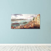 Aussicht auf Paris vom Quai de la Rapee Leinwanddruck (Insitu (Holzboden))