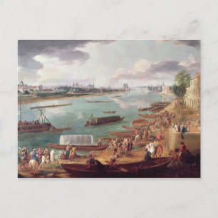 Aussicht auf Paris vom Quai de la Rapee Postkarte