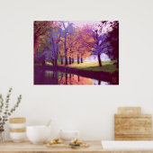 Aussicht auf Park Poster (Küche)